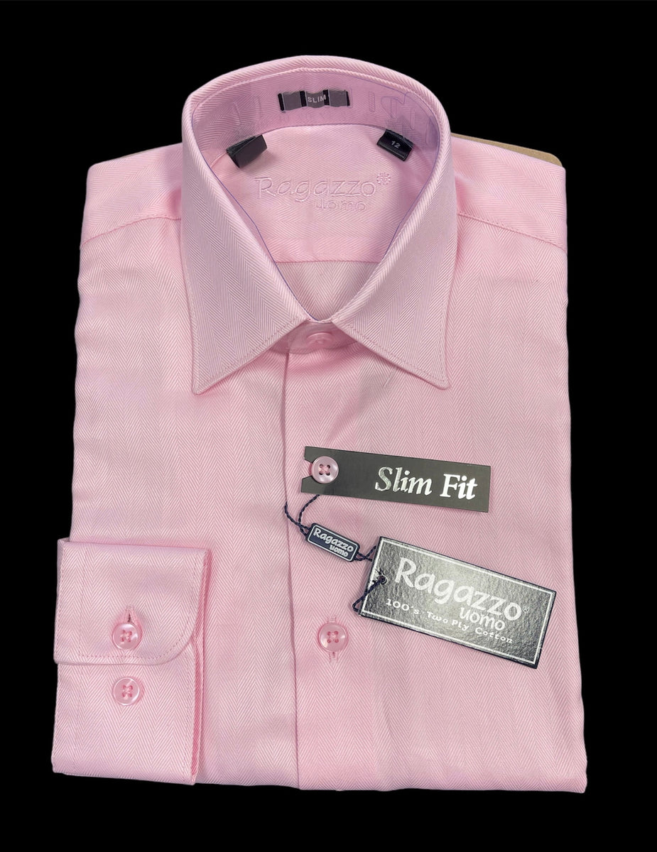 BOYS SLIM FIT HERRINGBONE DRESS SHIRT - PINK 580 South Mens & Boys Clothing, Footwear and Accessories BOYS SLIM FIT HERRINGBONE DRESS SHIRT - PINK 580 South Mens & Boys Clothing, Footwear and Accessories