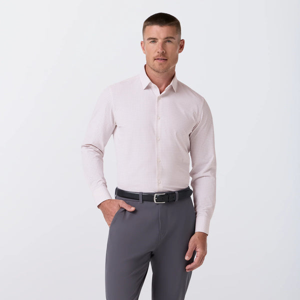 LEEWARD TRIM CHECK - W/PINK