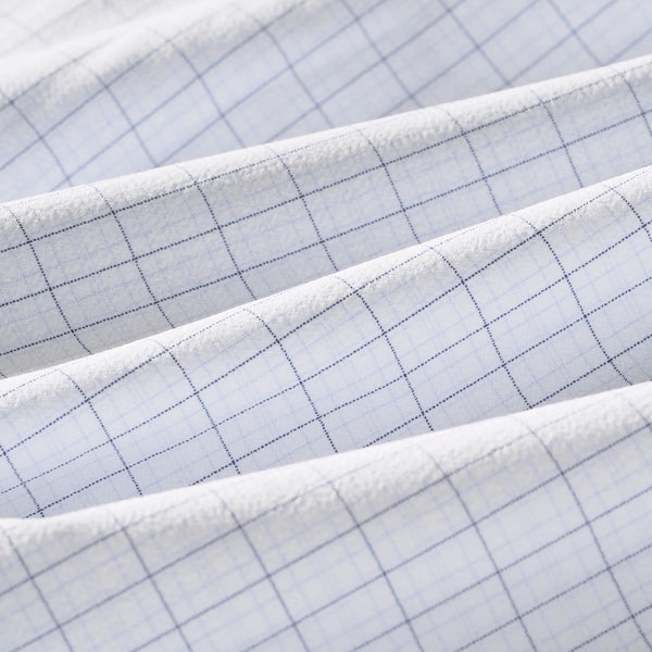 LEEWARD TRIM PLAID - W/BLUE