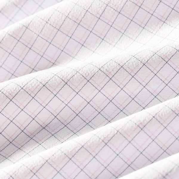 LEEWARD TRIM CHECK - W/PINK
