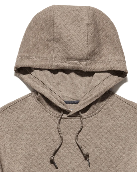 SUPA SOFT QUILTED HOODIE - DKTAUPE