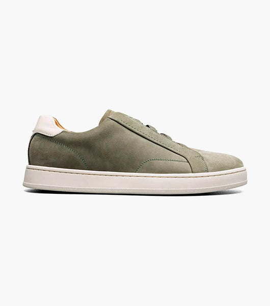 SUEDE SLIP ON SNEAKER - SAGE