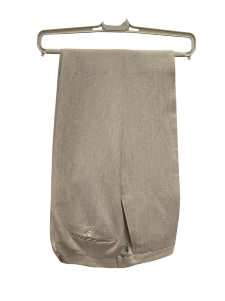 OSLO WOOL/LINEN PANT - TAN