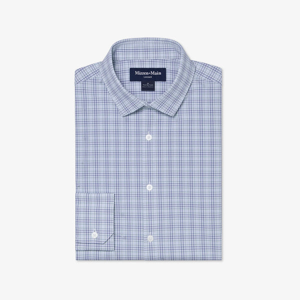 LEEWARD TRIM NO TUCK CHECK - GREE/BLUE