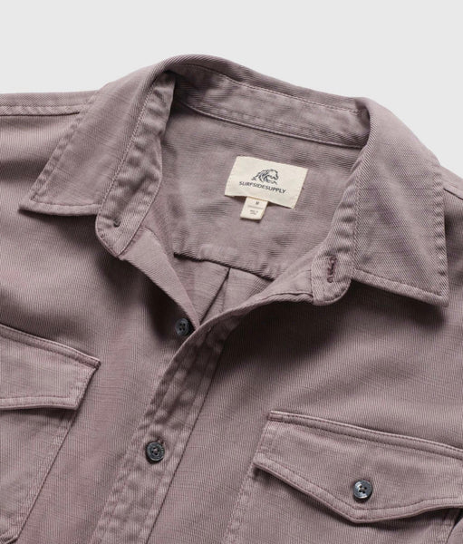GARMENT DYE BUTTON DOWN - PURPLE