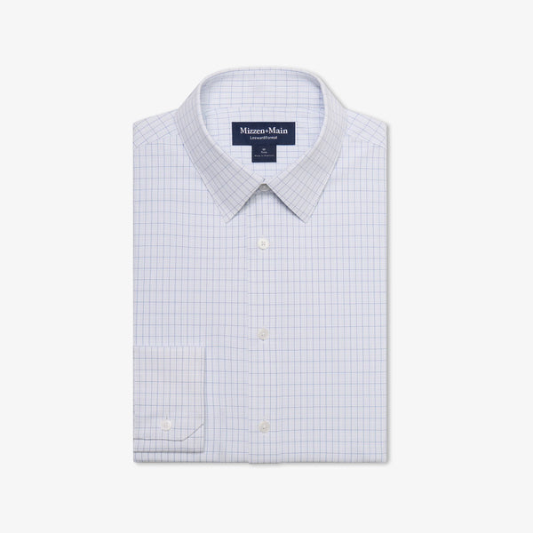 LEEWARD TRIM PLAID - W/BLUE