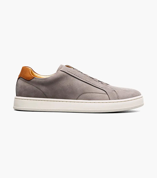 SUEDE SLIP ON SNEAKER - GRAY