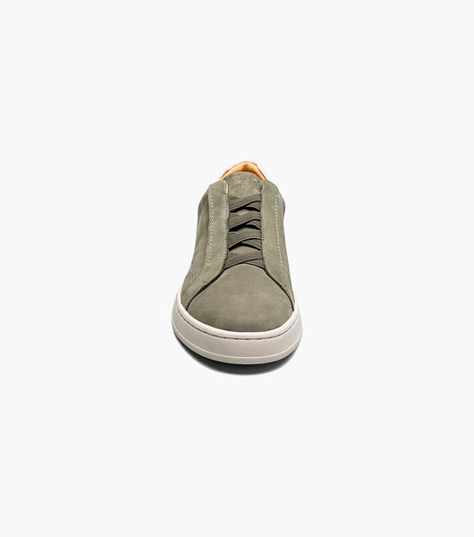 SUEDE SLIP ON SNEAKER - SAGE