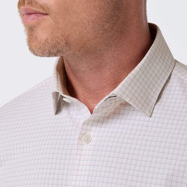 LEEWARD TRIM CHECK - W/PINK