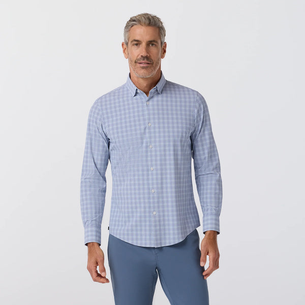 LEEWARD TRIM NO TUCK CHECK - GREE/BLUE
