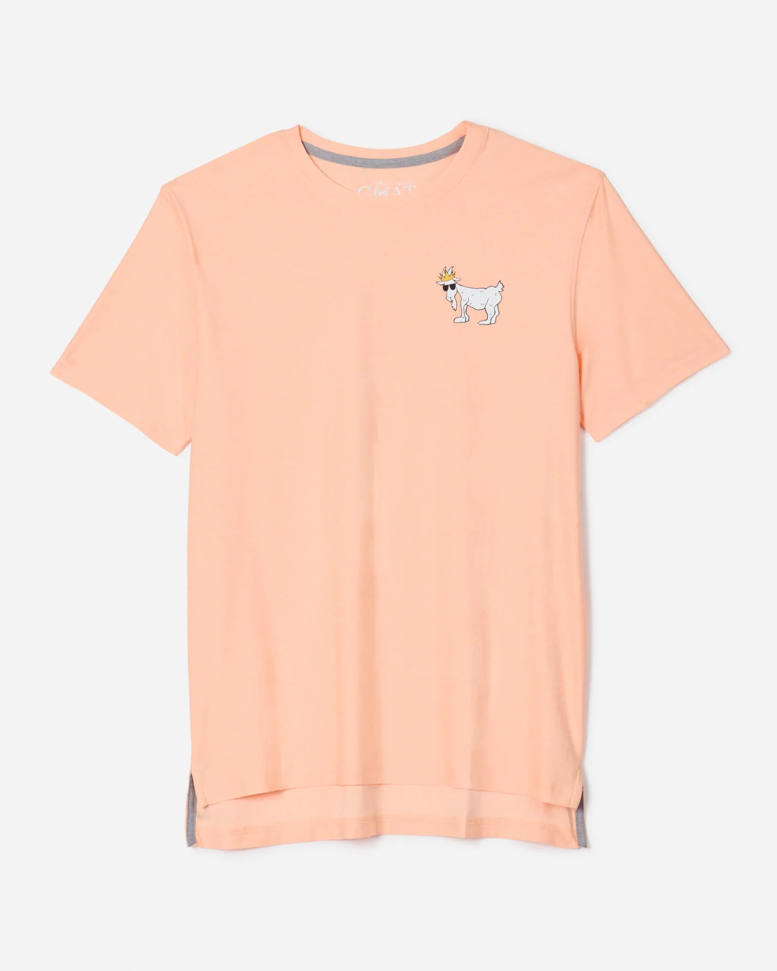 BOYS GOAT DRI FIT TEE - PEACH
