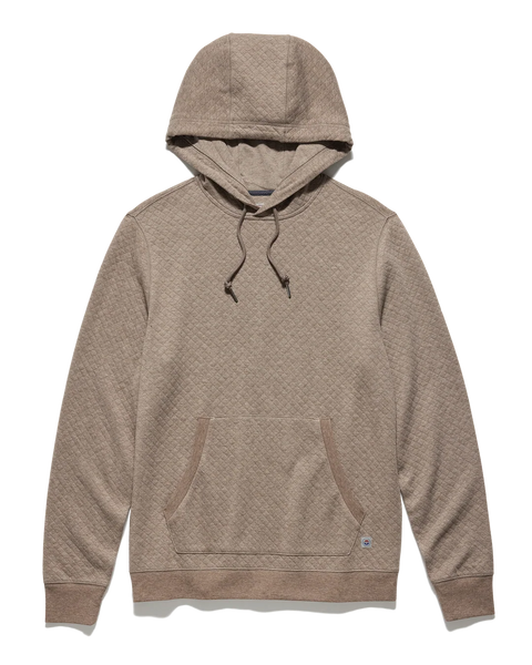 SUPA SOFT QUILTED HOODIE - DKTAUPE