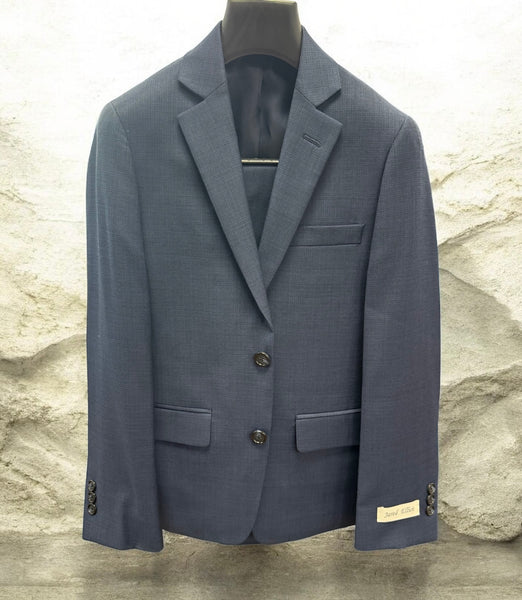 BOYS ARTIE 100%WOOL SUIT - SLATE BLUE