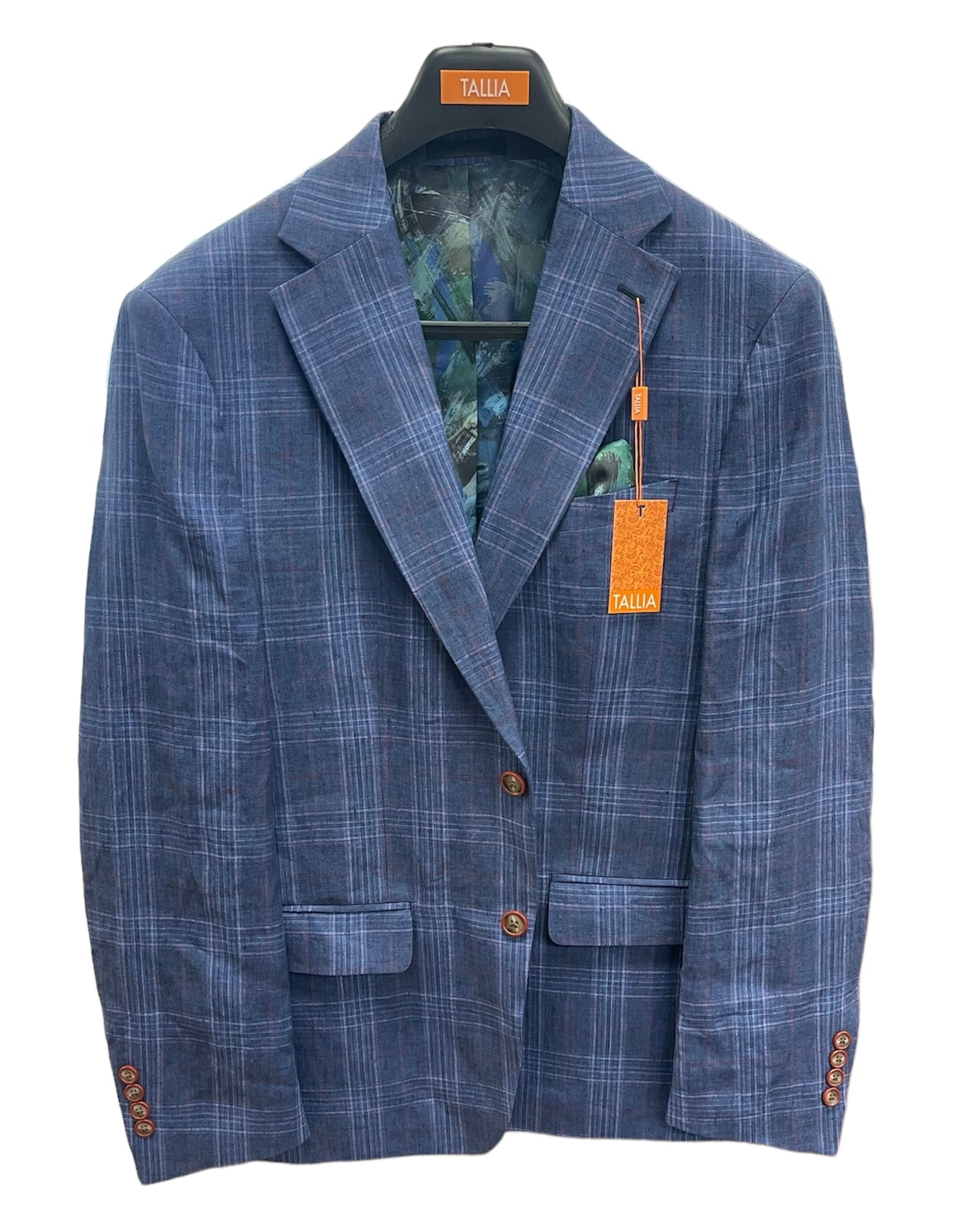 LINEN DERBY JACKET - NAVY