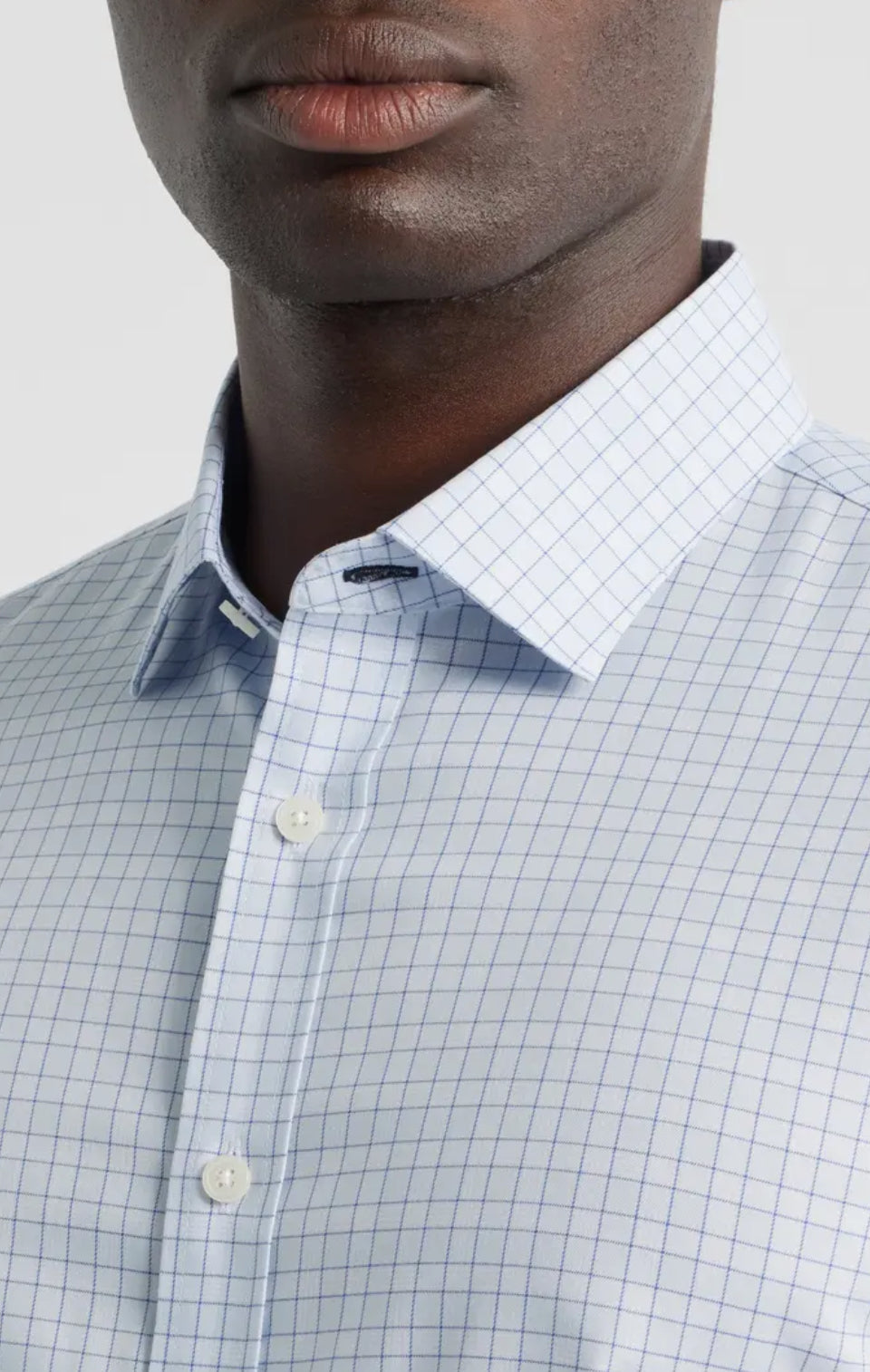 TRIM FIT PLAID - BLUE