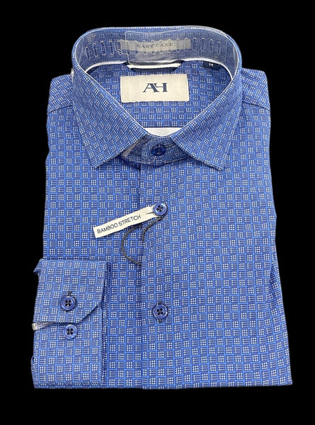 BOYS PERFORMANCE  SHIRT - BLUE