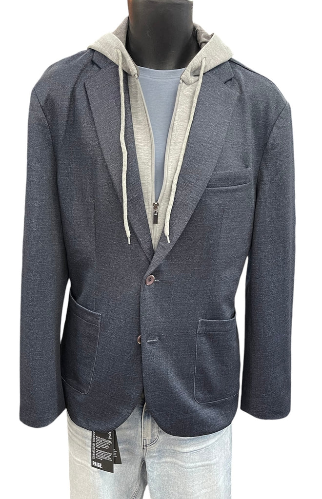 HOODED BLAZER NAVY – 580 South Mens Boys Clothing, Footwear