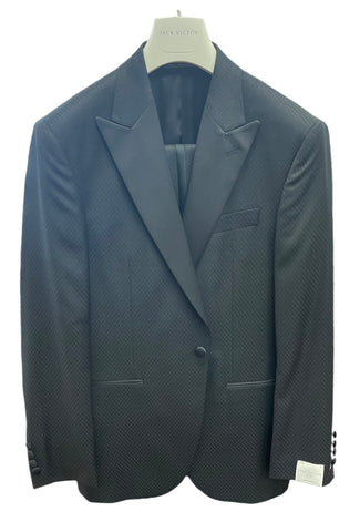 JACK VICTOR PEAK LAPEL TUXEDO - BLACK