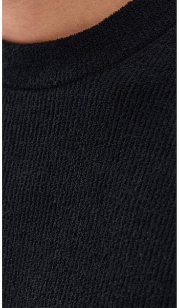 DANNY CREW SWEATER - BLACK