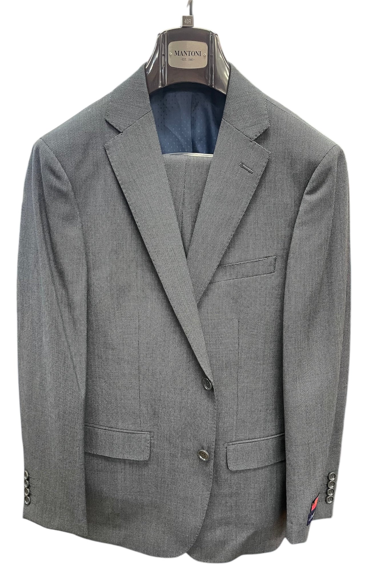 BIRDSEYE S/B SUIT - CHARCOAL