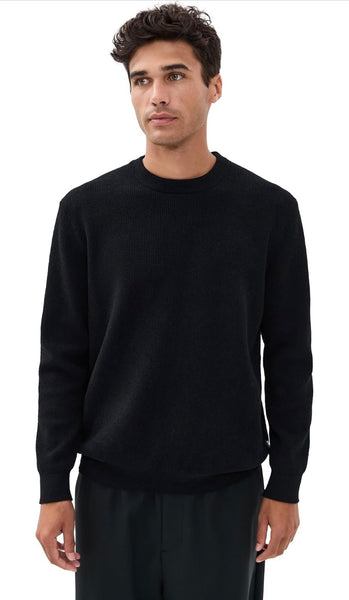 DANNY CREW SWEATER - BLACK