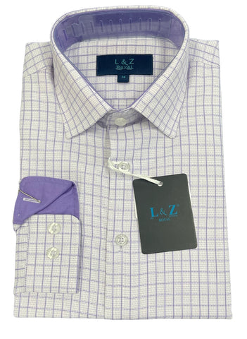 BOYS WINDOWPANE - LILAC