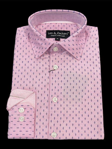 BOYS ROSE ALL DAY BUTTON UP - ROSE