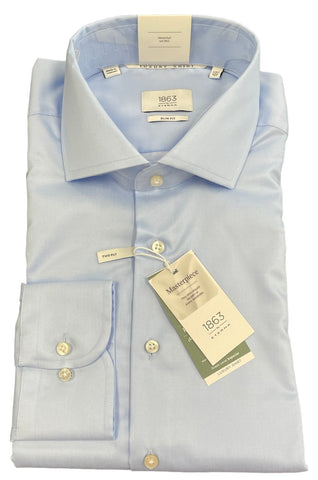 NON-IRON DRESS SHIRT 32/33 - SKY