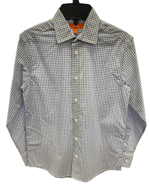 BOYS CHECK SHIRT - W/BLUE