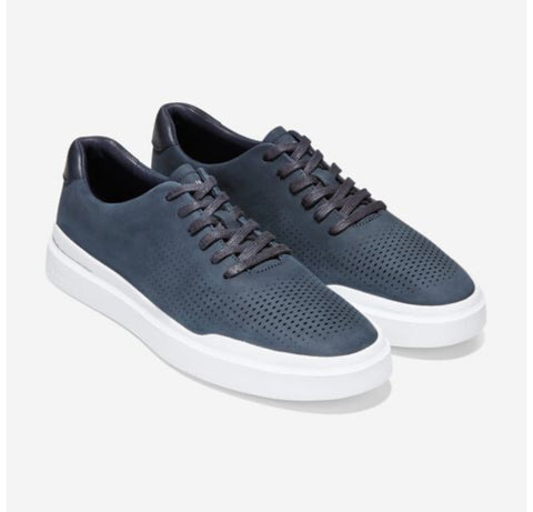 LASER CUT SNEAKER - NAVY