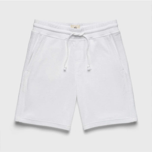 TERRY DRAWSTRING SHORT - WHITE