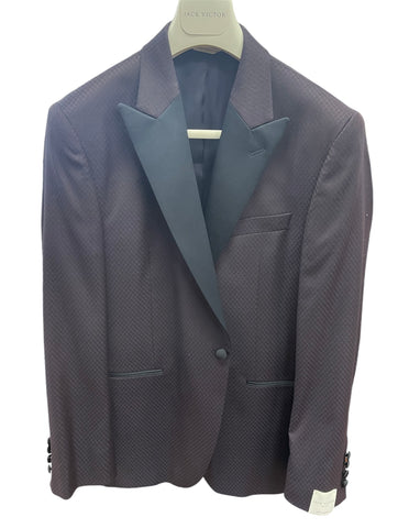 ELWOOD PEAK COLLAR DINNER JACKET - EGGPLANT