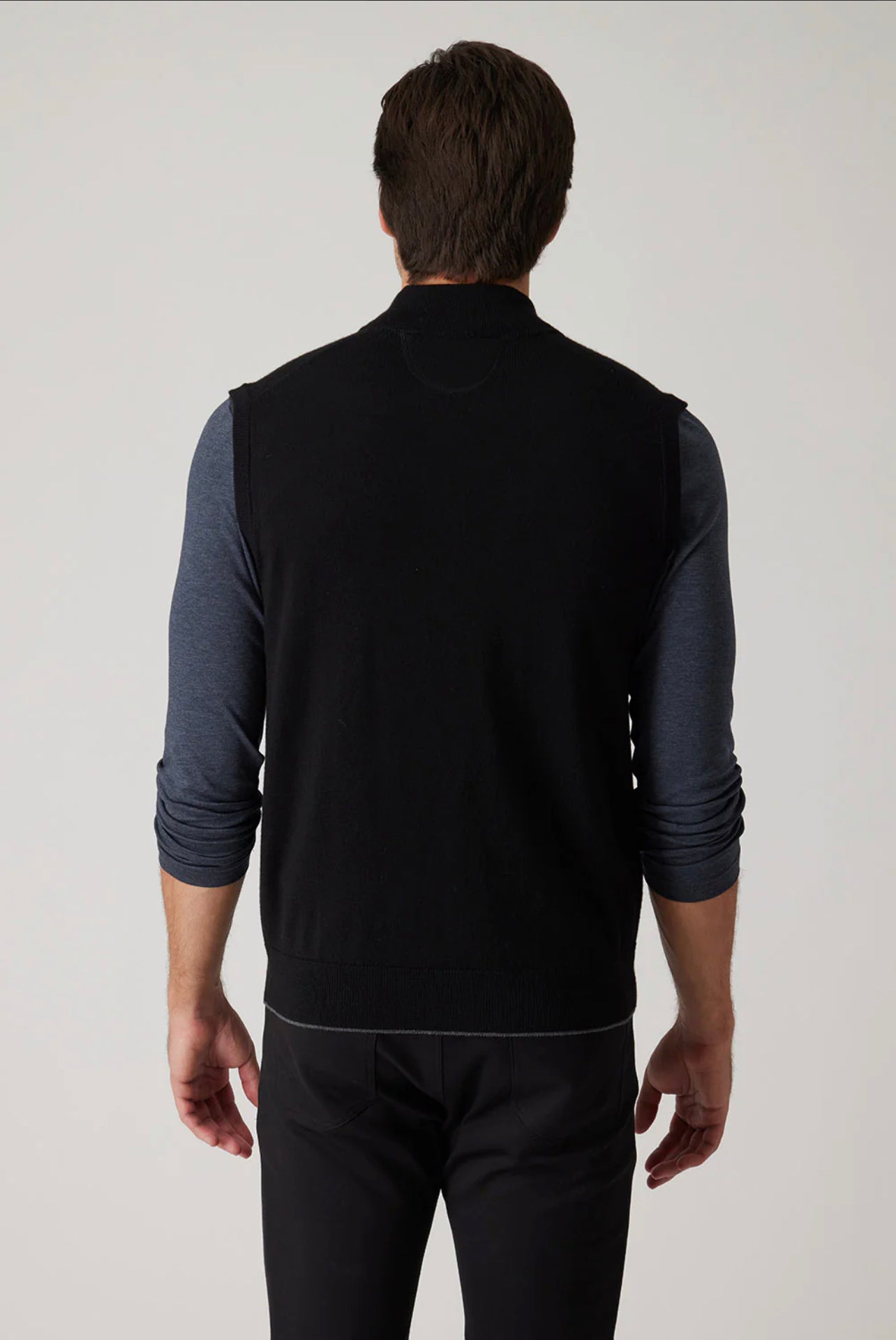 MERINO WOOL ZIP VEST - BLACK – 580 South Mens & Boys MERINO WOOL ZIP VEST - BLACK – 580 South Mens & Boys