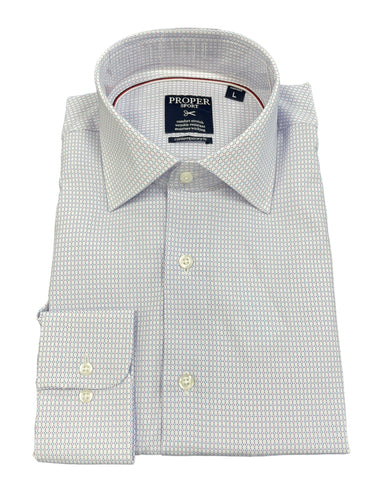 CONT FIT PRINT PERFORMANCE - WHITE