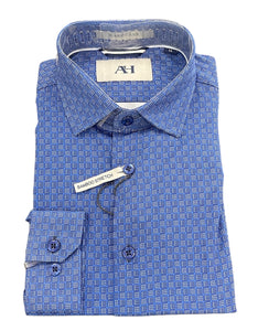 BOYS PERFORMANCE  SHIRT - BLUE