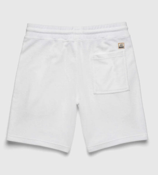 TERRY DRAWSTRING SHORT - WHITE