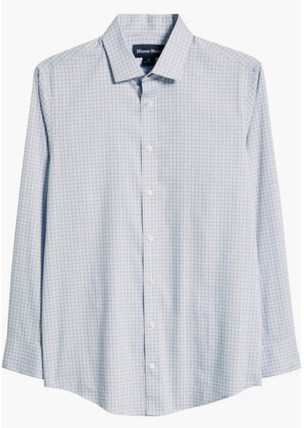 TRIM FIT PLAID - BLUE