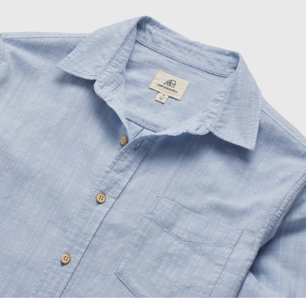 LS SLUB WOVEN - BLUE