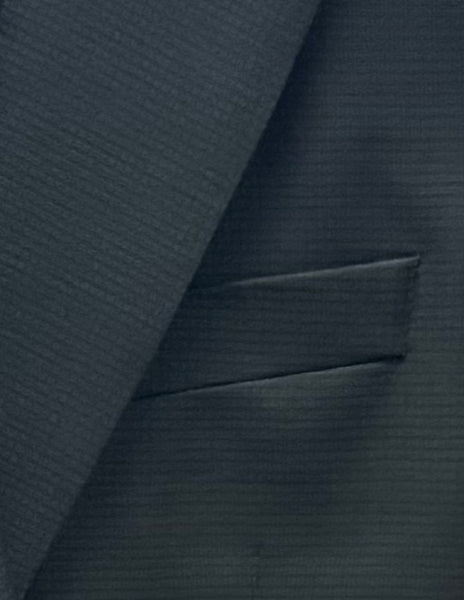 ALL WOOL TONAL SUIT - BLACK