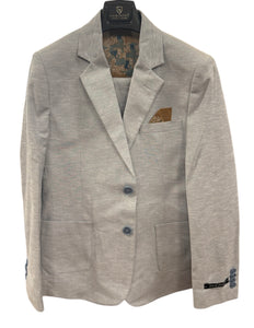 BOYS CHAMBRAY SUIT - BLUE