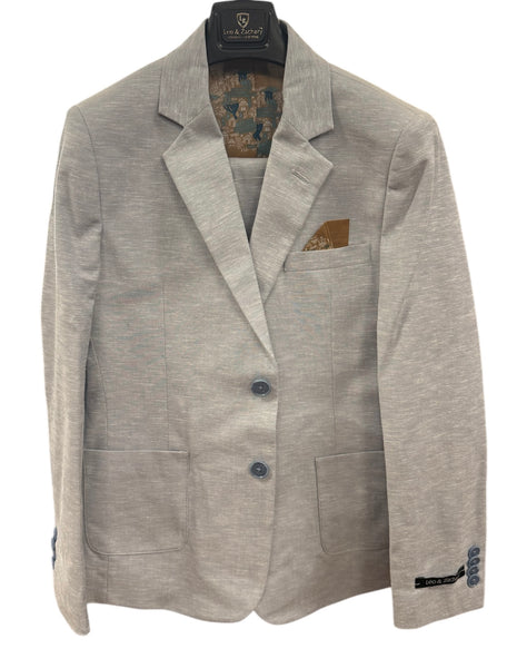 BOYS CHAMBRAY SUIT - BLUE