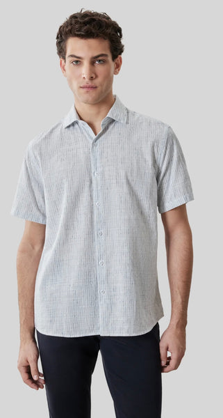 DAXTON SS WOVEN - WASH BLUE