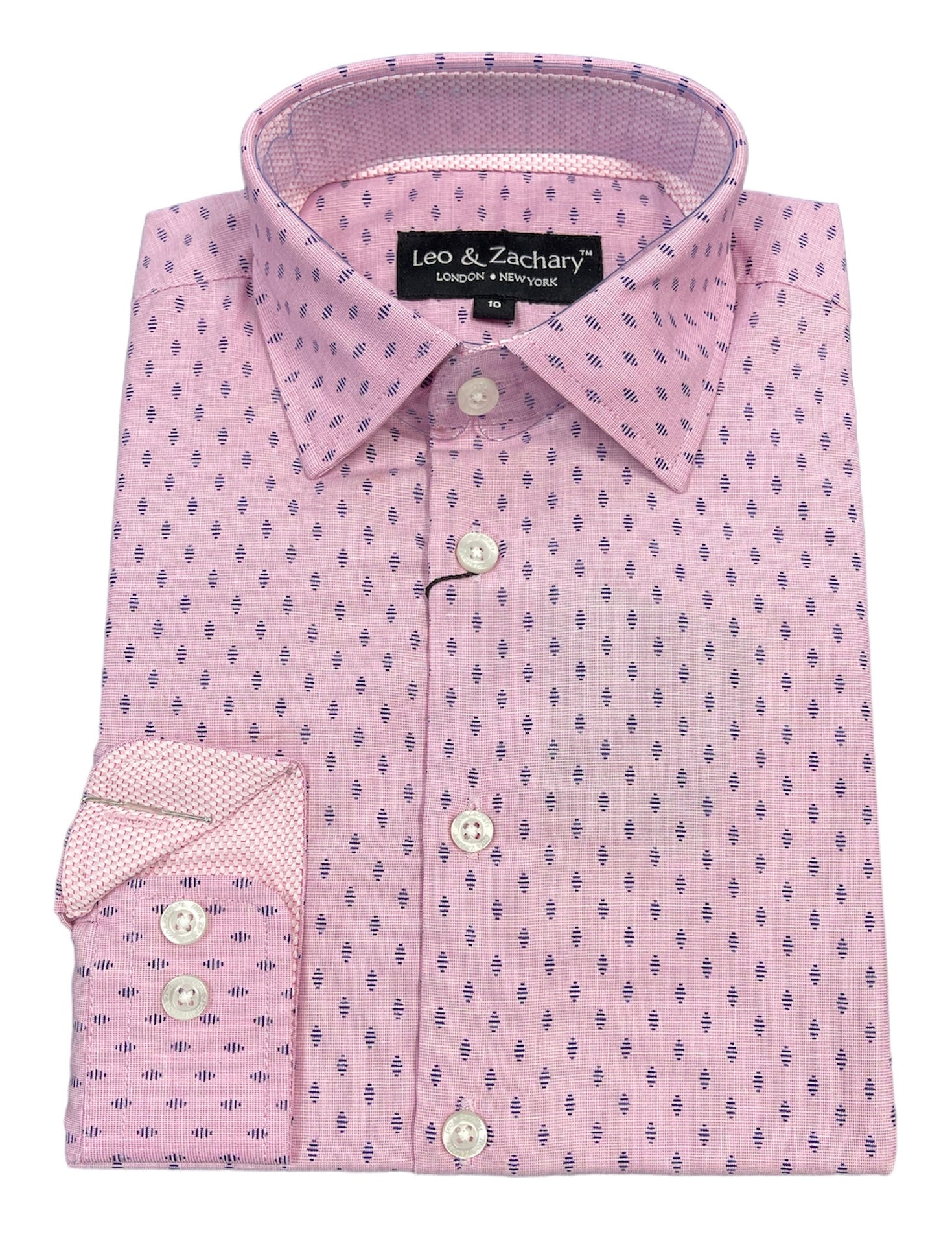 BOYS ROSE ALL DAY BUTTON UP - ROSE