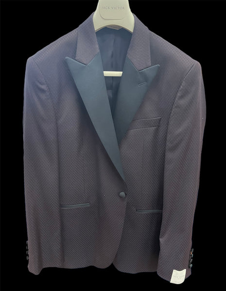 ELWOOD PEAK COLLAR DINNER JACKET - EGGPLANT