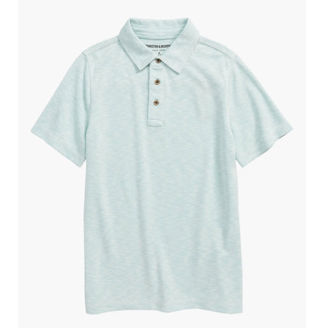 BOYS SS SLUBBY POLO - MINT