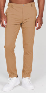 BRADLEY SLIP ON PERFORMANCE PANT - CAPPUCHINO