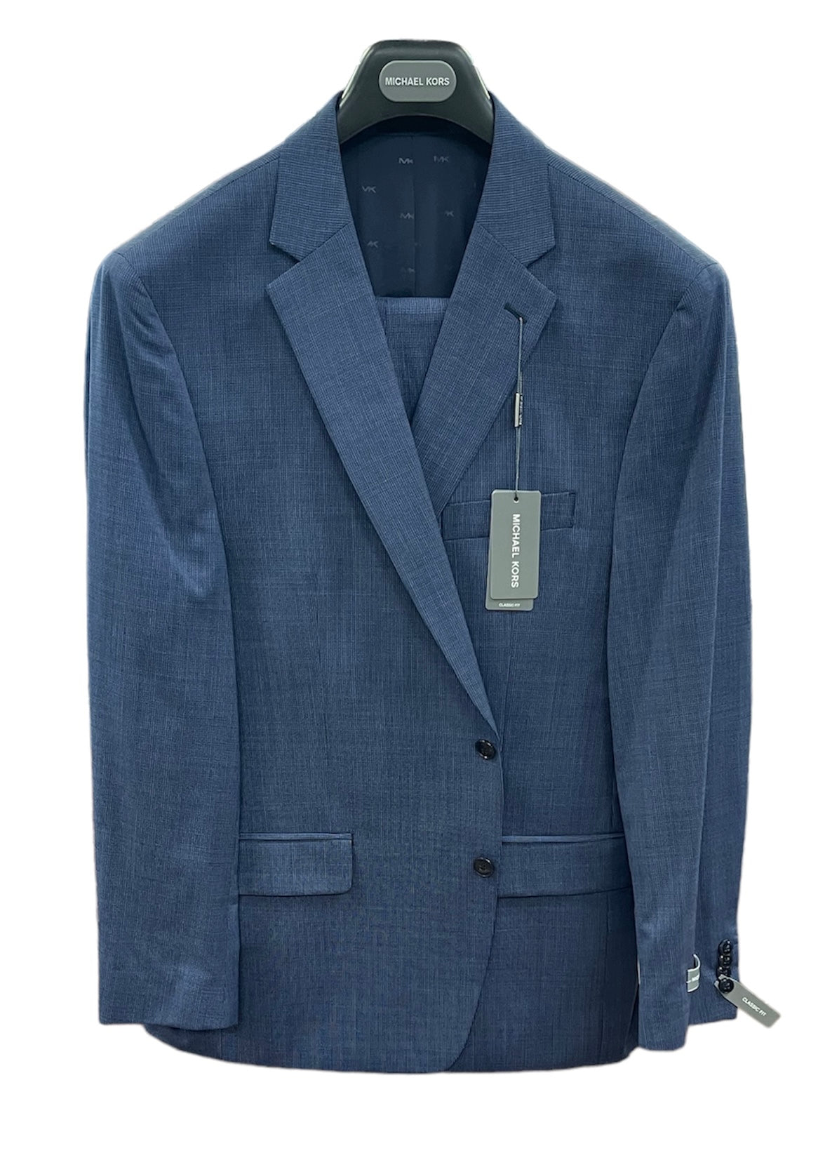 CLASSIC WOOL BLEND SUIT - BLUE