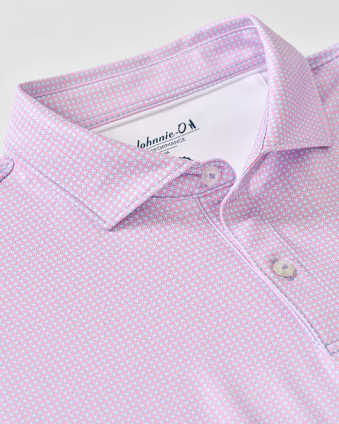 DOT NEAT POLO - PALM BEACH PINK