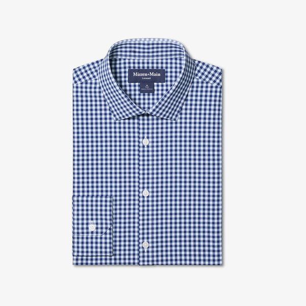TRIM FIT GINGHAM - NAVY