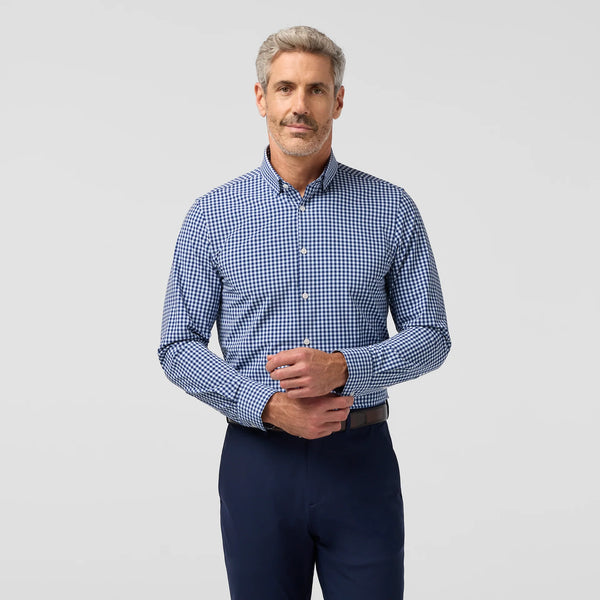 TRIM FIT GINGHAM - NAVY